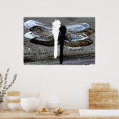 Poster Dragonfly (séperation noir et blanc) (Cuisine)