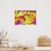 Poster Dragonfly watercolor painting (Cuisine)