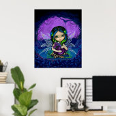 Poster Dragonling Garden 2 imaginaire dragon fairy Art Pr (Bureau à domicile)