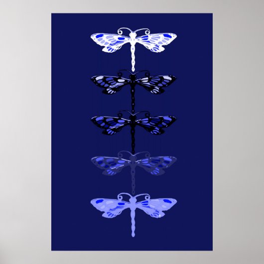 Poster Dragons bleus (Devant)