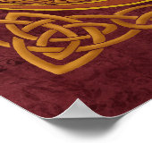 Poster Dragons celtiques ornementaux (Coin)