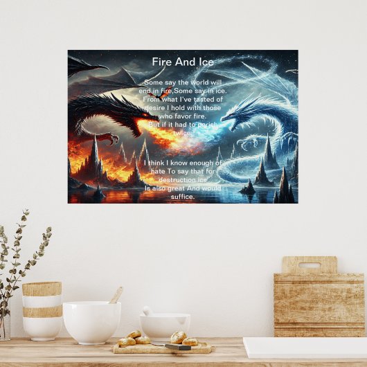 Poster Dragons de feu et de glace (Cuisine)