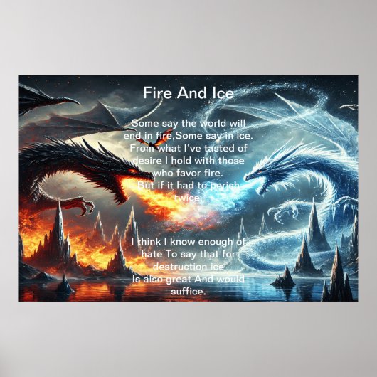 Poster Dragons de feu et de glace (Devant)