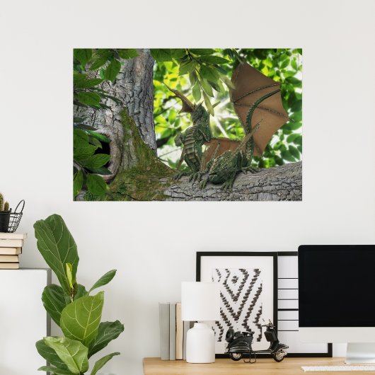 Poster Dragons d'écureuils (Bureau à domicile)