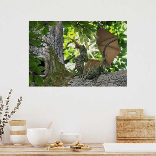 Poster Dragons d'écureuils (Cuisine)