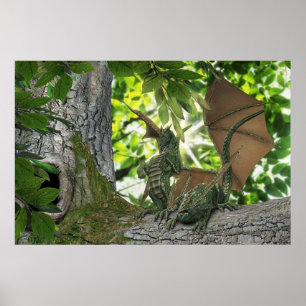 Poster Dragons d'écureuils