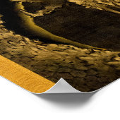 Poster Dragons descendant et ascendant par Hokusai (Coin)