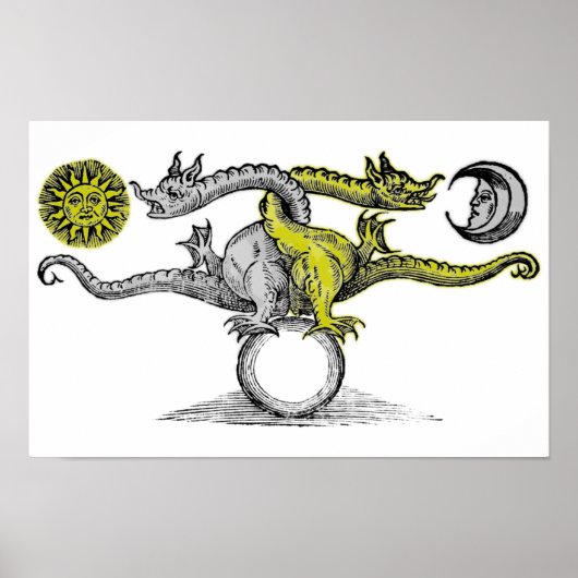 Poster Dragons d'or et d'argent (Devant)