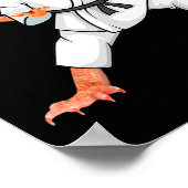 Poster Dragons Drôle Porté Faire Karate Samurai Ninja L (Coin)