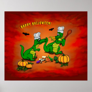 Poster Dragons - Joyeux Halloween ! Aujourd'hui je vais c