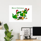 Poster Dragons - Joyeux Noël ! - aujourd'hui je vais cuis (Bureau à domicile)