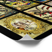 Poster Dragons Maiden Knights Imaginaire conte de fées Ar (Coin)