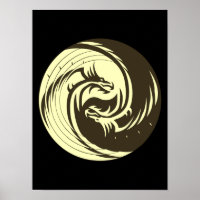 Dragons tribaux Yin Yang (Customisez !)