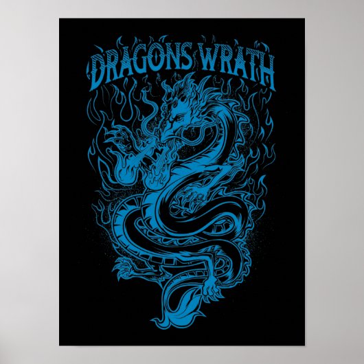 Poster Dragons Wrath Blue (Devant)