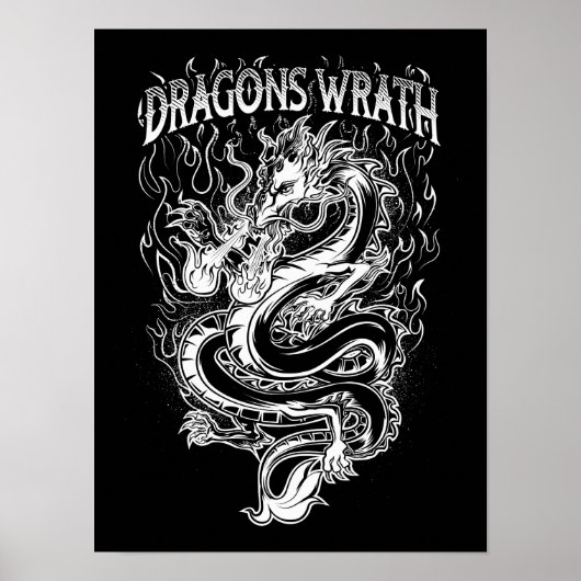 Poster Dragons Wrath White (Devant)