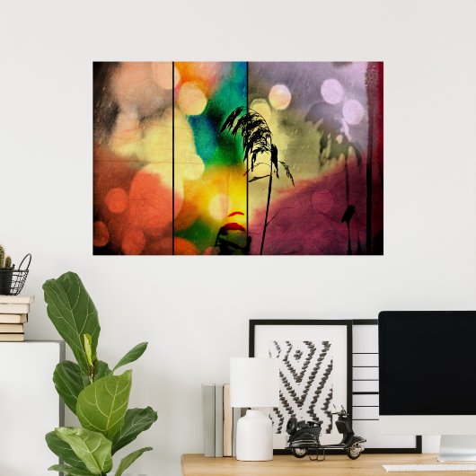 Poster dramatique Rainbow Grass (Bureau à domicile)