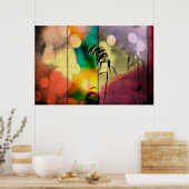 Poster dramatique Rainbow Grass (Cuisine)