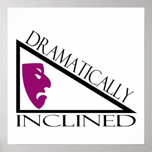 Poster Dramatiquement incliné (Devant)
