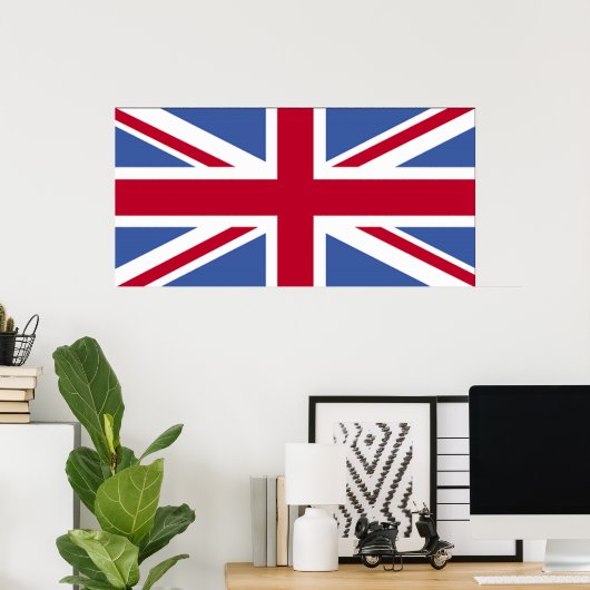 Poster Drapeau (Bureau à domicile)