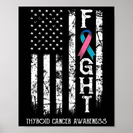 Poster Drapeau 1 du guerrier du cancer (Devant)