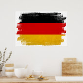 Poster Drapeau à crayon de cire allemand (Cuisine)