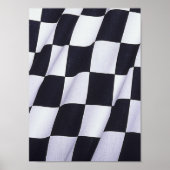 Poster drapeau À damiers (Devant)