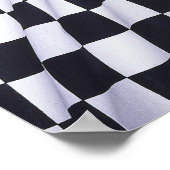 Poster drapeau À damiers (Coin)