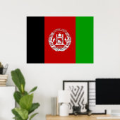 Poster Drapeau Afghanistan (Bureau à domicile)