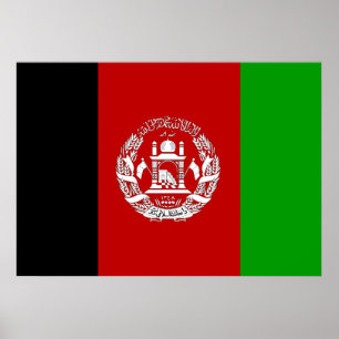 Poster Drapeau Afghanistan