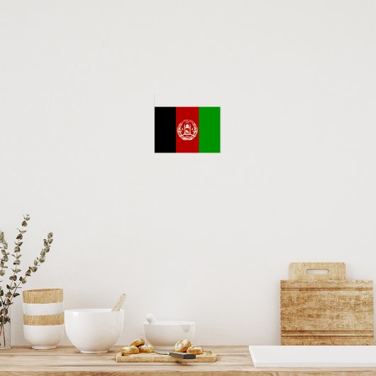 Poster Drapeau Afghanistan (Cuisine)