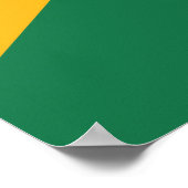 Poster Drapeau Afrique du Sud (Coin)