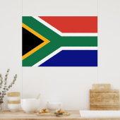 Poster Drapeau Afrique du Sud (Cuisine)