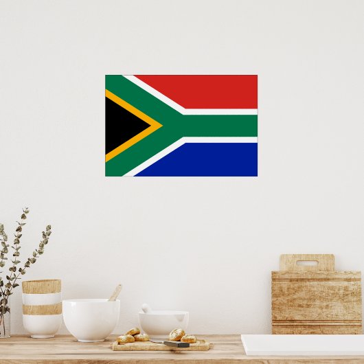 Poster Drapeau Afrique du Sud (Cuisine)
