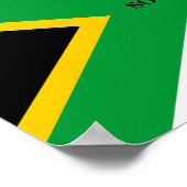 Poster Drapeau Afrique du Sud (Coin)