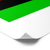 Poster Drapeau afro-américain (Coin)