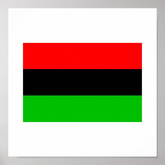 Poster Drapeau afro-américain (Devant)