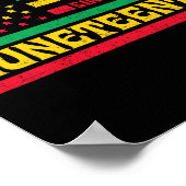 Poster Drapeau Afro-Américain Drapeau Dun Dun Dun Dun Dun (Coin)