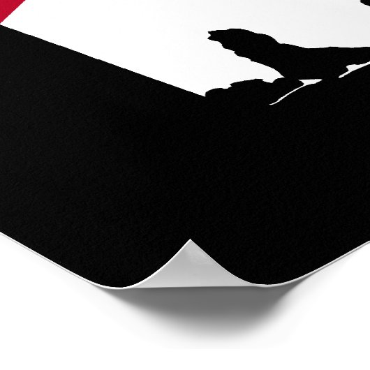 Poster Drapeau Alabama (Coin)