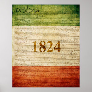 Poster Drapeau Alamo