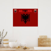 Poster Drapeau albanais (Cuisine)
