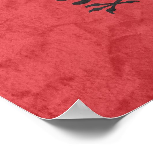 Poster Drapeau albanais (Coin)