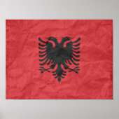 Poster Drapeau albanais (Devant)