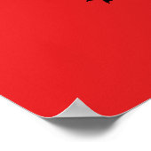 Poster Drapeau albanais patriotique (Coin)