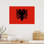 Poster Drapeau Albanie (Cuisine)