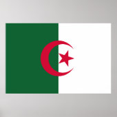Poster Drapeau Algérie (Devant)