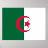 Poster drapeau algérien (Devant)