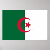 Poster drapeau algérien (Devant)