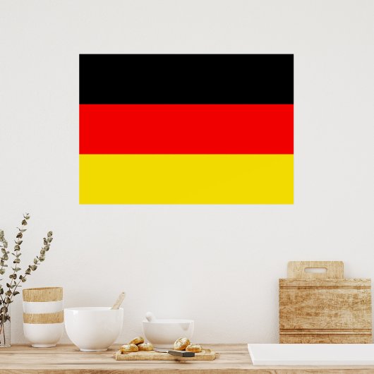 Poster Drapeau Allemagne (Cuisine)