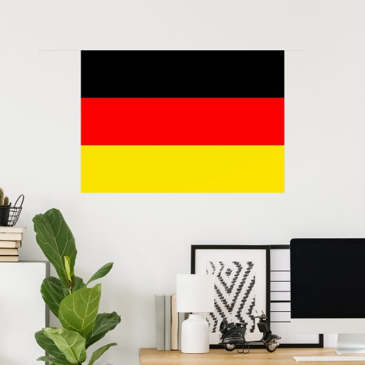 Poster Drapeau Allemagne (Bureau à domicile)