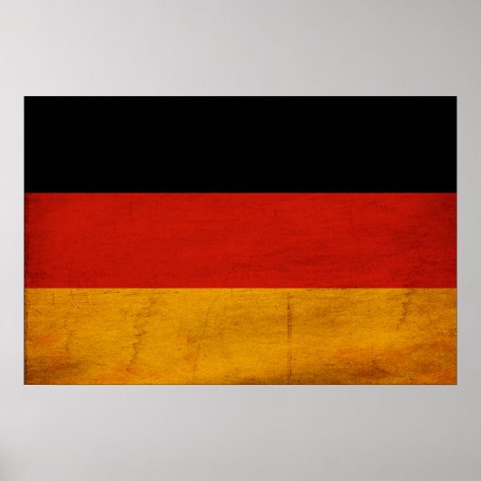 Poster Drapeau Allemagne (Devant)